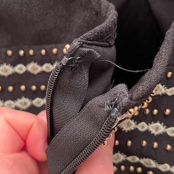 NWT Lulu’s Glamorous Gala Black Embroidered Maxi Dress - Picture 6 of 11